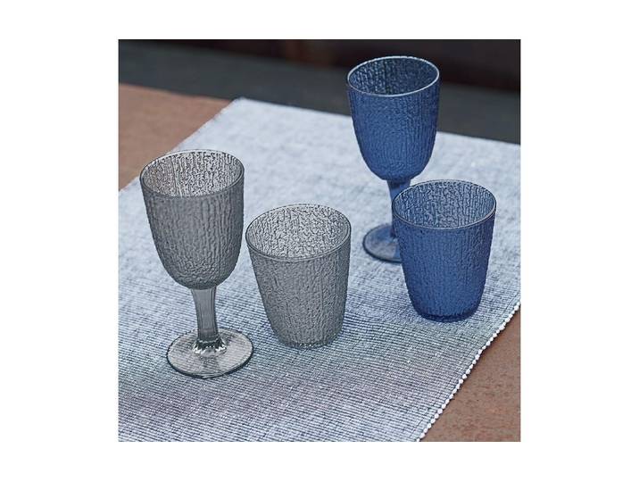 Gläser-Set Tognana Davor 280 ml, 3 Stück , blau, B:8,5cm H:10cm Ø:8,5cm, Glas, Trinkgefässe, Gläser-Set, Spülmaschinenfest