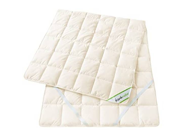 franknatur Matratzenauflage 90x200 Lyocell Unterbett Bio Baumwolle Auflage weiche Tencel Auflage, Bezug aus Bio Baumwolle, Füllung 100% Lyocell, 4 Befestigungsgummis, atmungsaktiv, waschbar, OEKO-TEX