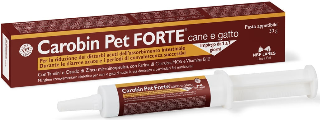 NBF LANES Carobin Pet Forte Pasta Appetibile per Cane e Gatto 30G