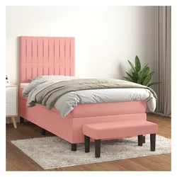 vidaXL, Boxspringbett, Rodrigo Vertical stripes (90 x 190 cm)