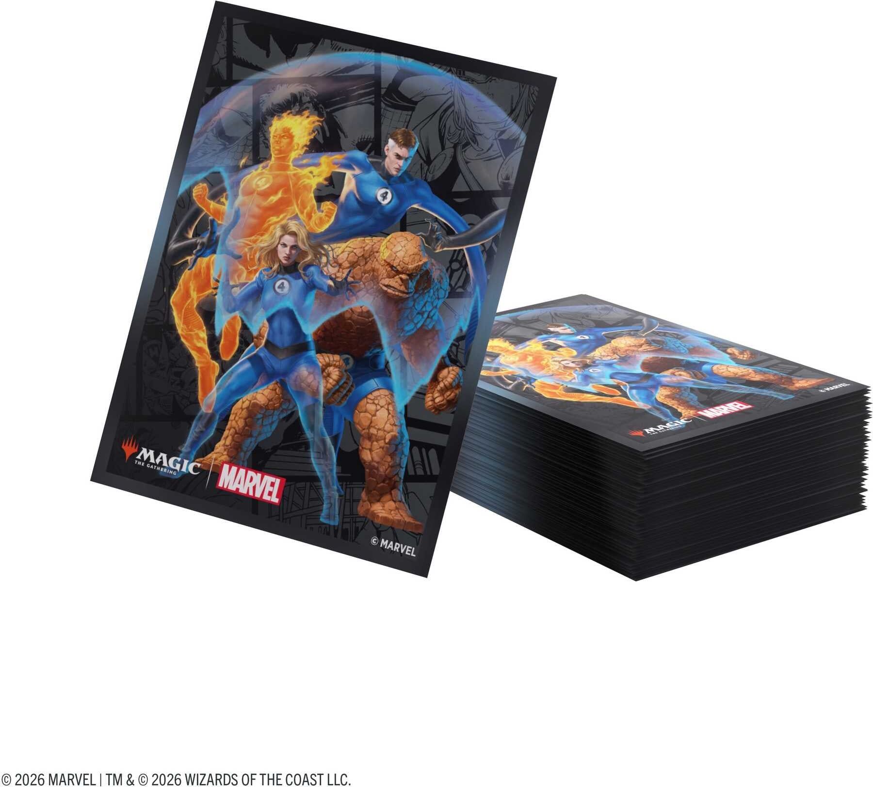 Gamegenic Magic: The Gathering Marvel Super Heroes Premium Art Sleeves – The Fantastic Four, 105 Full-Colour Printed Sleeves