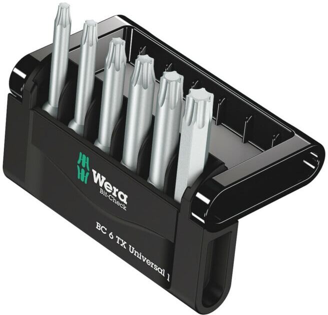 Assortiment d'embouts Mini-Check TX 50 mm 6 pièces embouts 50mm long TX en boî ; Wera (05056472001)