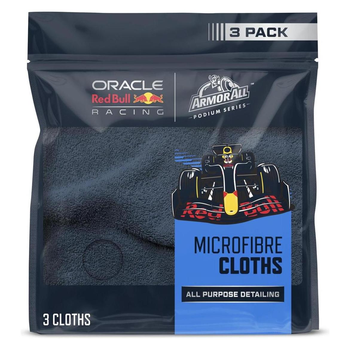 Armor All Podium Series Mikrofasertücher - 350 g/m² - Kurzflor - 3er-Pack - Blau (E304431900)