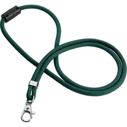 DURABLE 824105 - Lanyard, rPET, mit Karabiner, grün, 10 Stück
