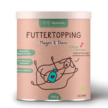 Hunderunde Futtertopping - Magen & Darm - Verdauung, Darmgesundheit, Ballaststoffe, Präbiotikum 250 g