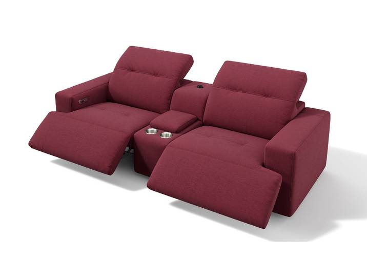 Stoff 2-Sitzer SORANO Kinosofa Kinocouch Heimkinosessel Stoffsofa Couchgarnitur
