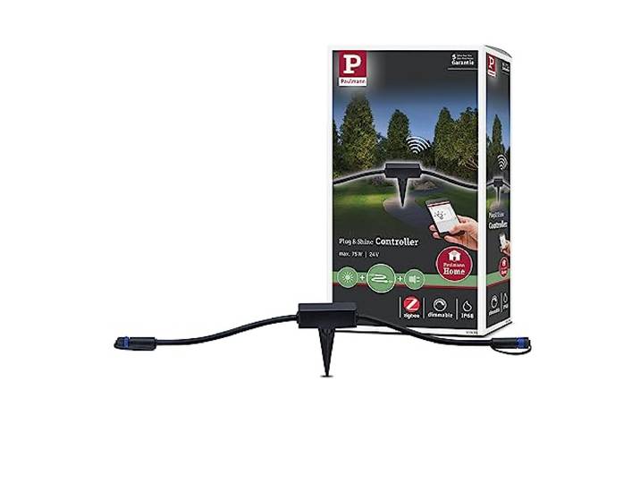 Paulmann 93999 Plug & Shine Zigbee Controller für Außenleuchten IP68 SmartHome max. 75 Watt Steuerung dimmbar