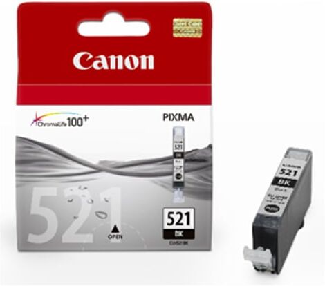 CLI-521BK Cartucho de tinta negro (Canon 2933B001)