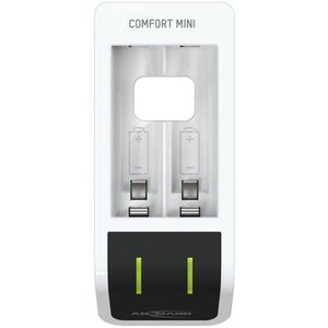 Ansmann Akku-Ladegerät Comfort Mini 1001-0091, für AA, AAA Akkus, 2 Ladeschächte