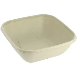 MONOUSO - Zuckerrohr-Schale 750ml 17x17x5cm (50 Stück)