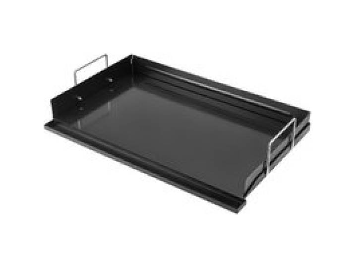 VEVOR Plancha Grillplatte 635 x 406 mm Kohlenstoffstahl Antihaftbeschichtet, Ideal für Gasherde, Grills und Camping, Abnehmbare Seitenwände, Fettauffangschale, Spritzschutz und 630 x 365 mm Kochfläche