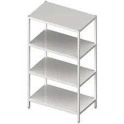 Stalgast Edelstahl Regal mit glatten Böden, 1200x500x1800 mm, verschweißt