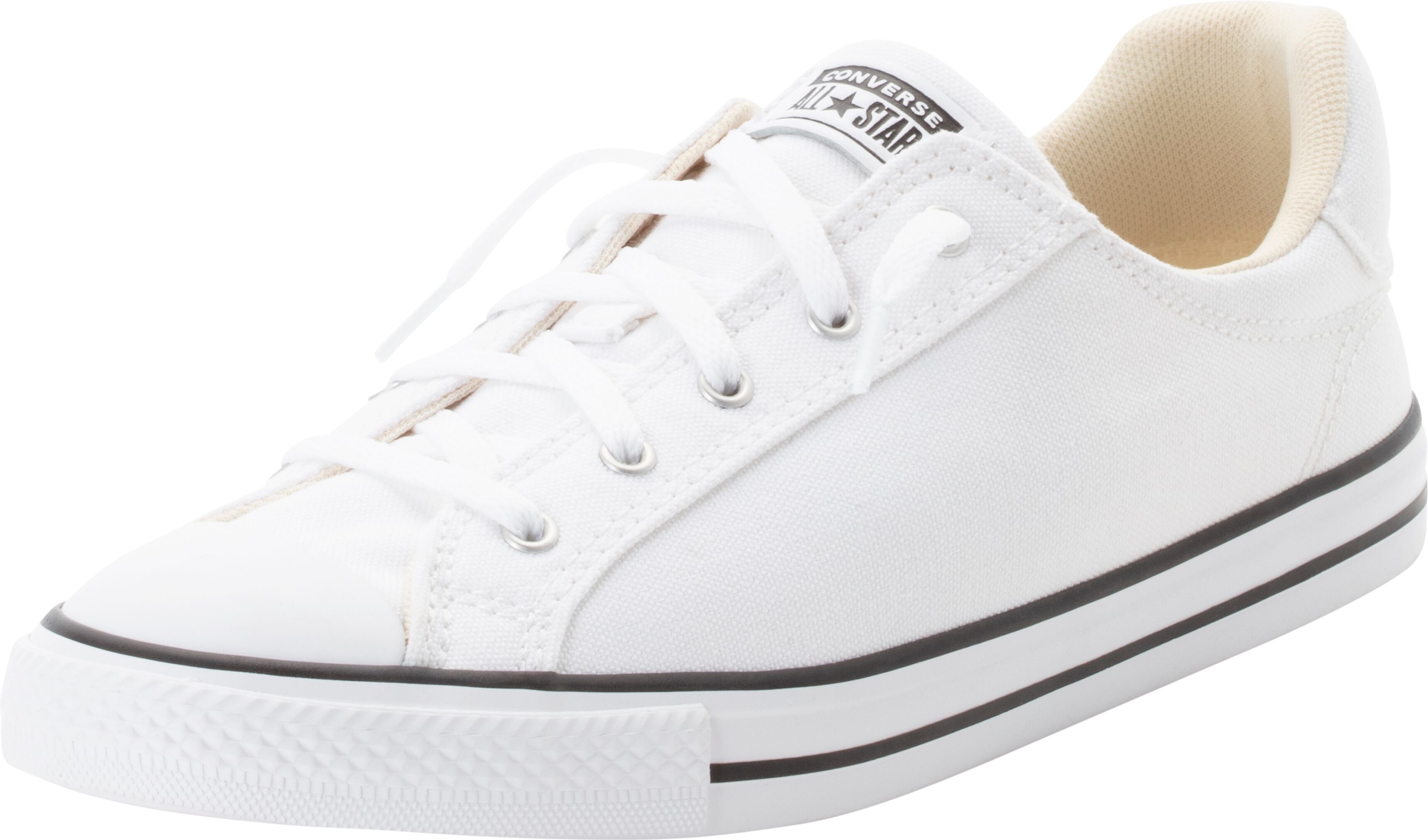 Sneaker CONVERSE "CHUCK TAYLOR ALL STAR DAINTY LUCKY", Damen, Gr. 40,5, schwarz-weiss (weiß, schwarz, weiß), Textil, Schuhe Sneaker weiß, schwarz, weiß 40,5