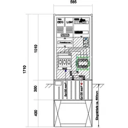 GSAB Elektrotechnik Anschlußsäule bis 100kW 58S1700-AR01-100kW