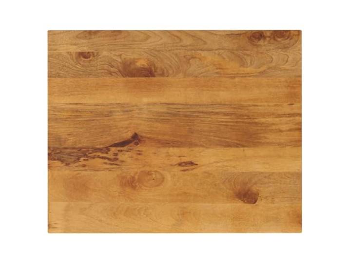 PTUGUOF Tischplatte 90x80x3,8 cm Rechteckig Massivholz Mango Ersatztischplatte, Rustikales Design, Einfache Reinigung, Vielseitig Kombinierbar