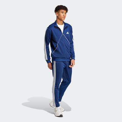 Trainingsanzug ADIDAS SPORTSWEAR "SPORTSWEAR TRICOT TIRO-INSPIRED", Herren, Gr. XXL, blau (dunkelblau), Obermaterial: 100% Polyester, Sportanzüge Trainingsanzug, Trikot Tracksuit