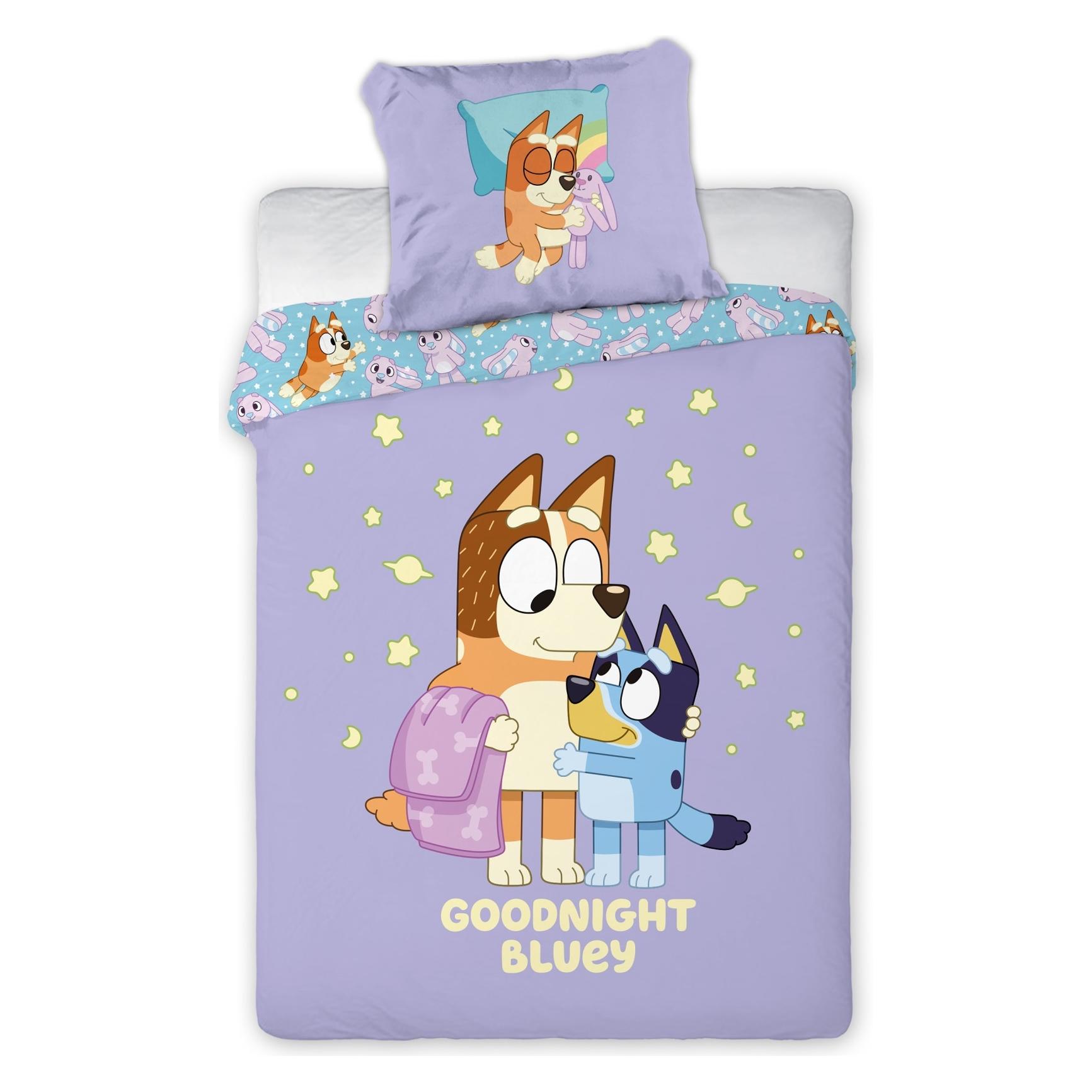 BrandMac Bed Linen - Junior Size 100 x 140 cm - Bluey & Chilli (1029597) (140 x 100 cm, 45 x 40 cm) (1029597)