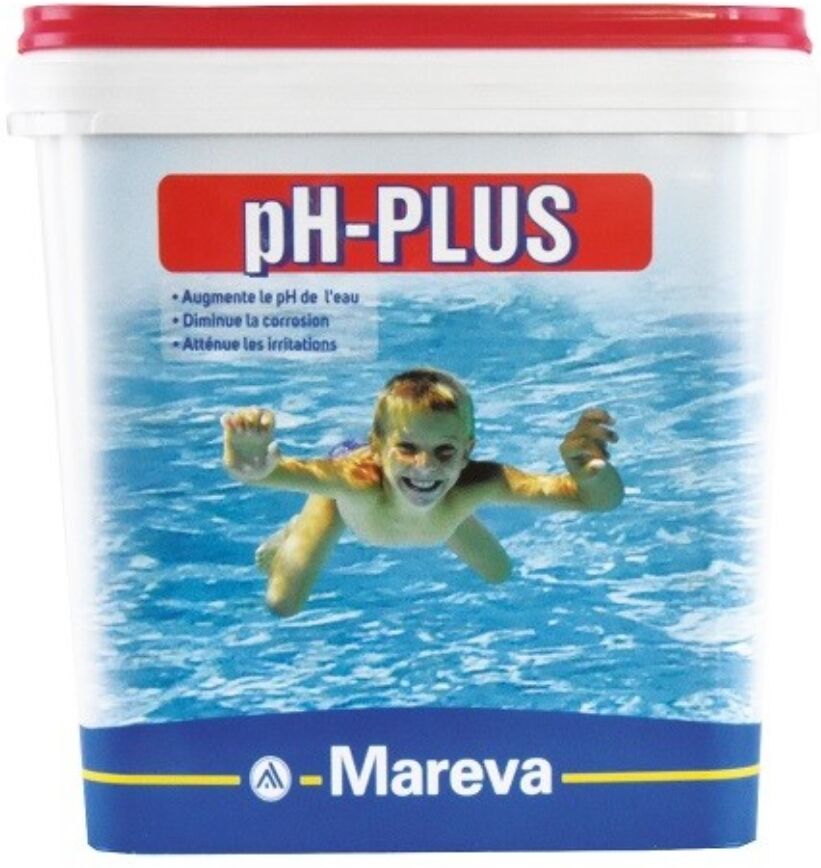 Traitement piscine Mareva rehausseur pH poudre ph-PLUS seau 5kg