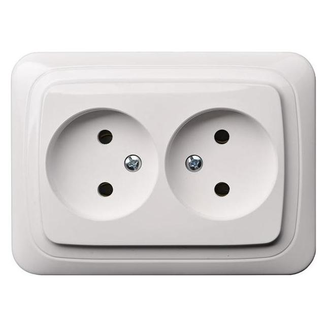 Liregus POWERP UND. 2PLUGS WHITE IKL 10-009 (IKL-16-109A/B)