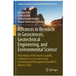 Advances in Research in Geosciences, Geotechnical Engineering, and Environmental Science, Fachbücher von Mounir Bouassida, Abderrahman Nounah, Khadija Baba, Latifa Ouadif