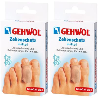 Gehwol Polymer Gel Zehen Schutz mittel 2x 2x2 St Pflaster