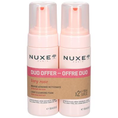 Nuxe Very Rose Reinigungsschaum Duo 2x150 ml Kombipackung