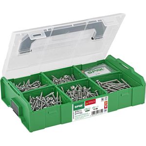 Spax Schrauben-Dübel-Set 277320, L-BOXX Elektriker, Universaldübel, Schrauben & Bits, 553-teilig, 100 Stück