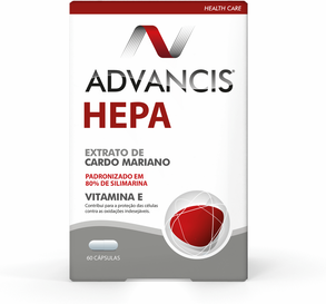 Advancis Hepa Extrato de Cardo Mariano 60 cápsulas