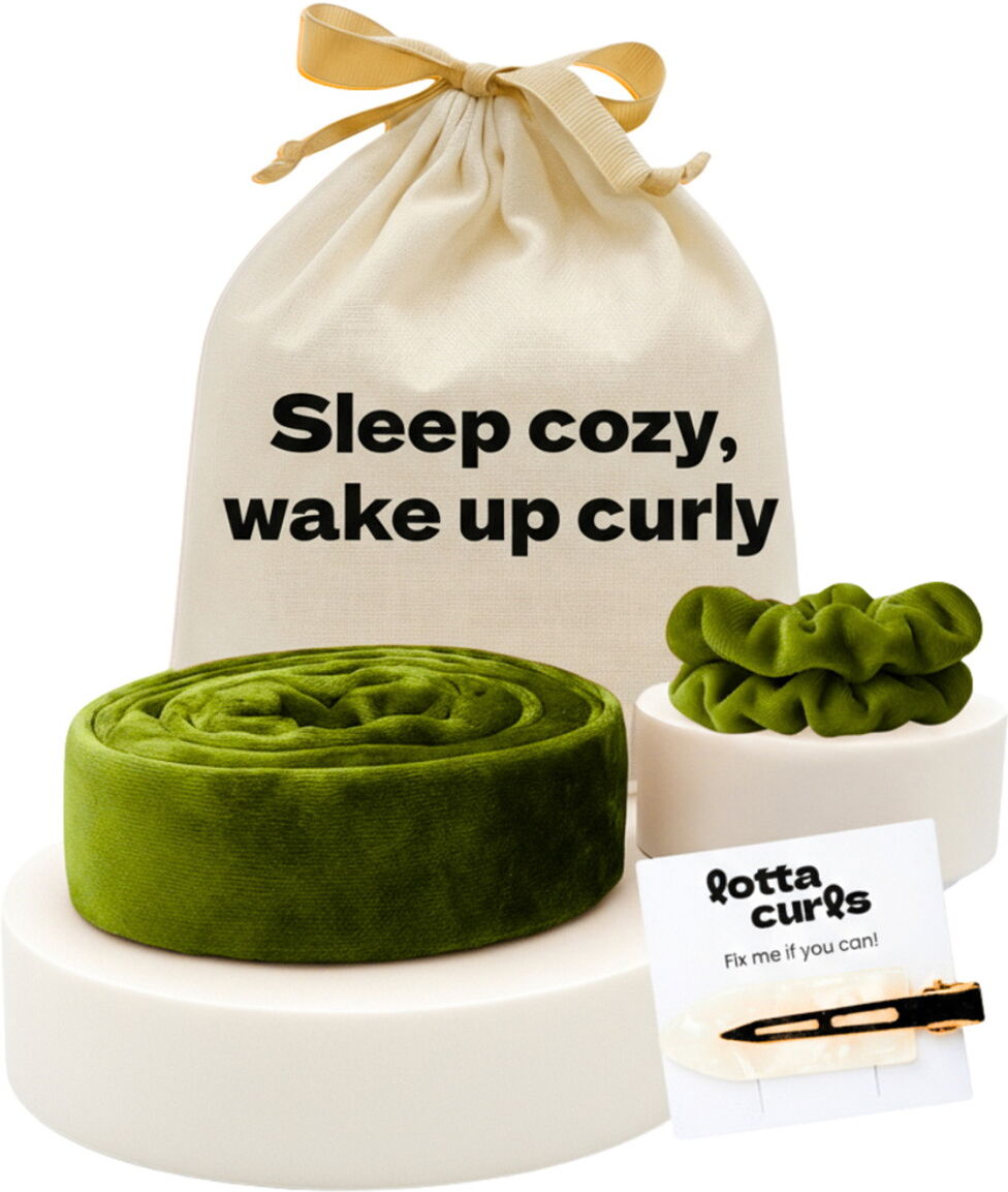 lotta curls Curling ribbon set Noble Olive
