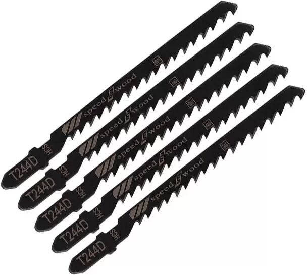 INF T318A Stichsägeblätter für Holzbearbeitung, 5er-Pack – Hochkohlenstoffstahl für präzise Kurvenschnitte Modell 9