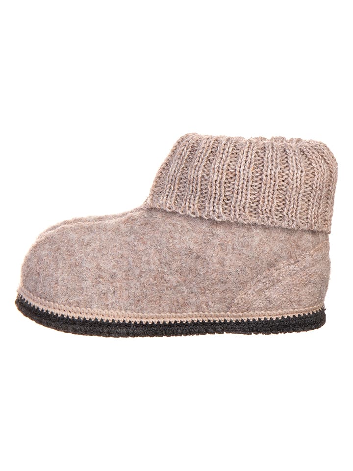 kitz-pichler Hüttenschuhe "Kauns" in Beige - 32