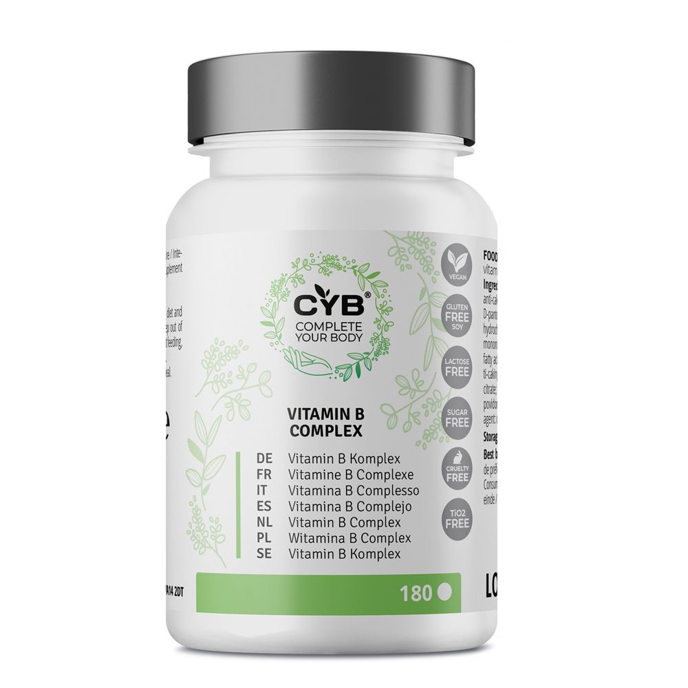 CYB Vitamin B-Komplex hochdosiert 100% vegan Tabl. 180 St Tabletten