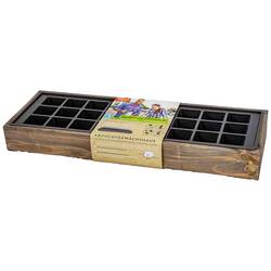 Siena Garden 11122 Anzuchtkiste Holz (gebeizt), Anthrazit 1 Set