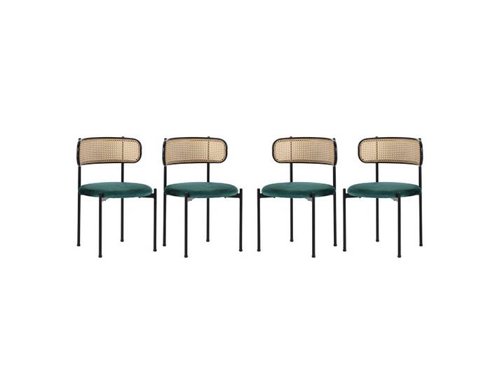 ESSZIMMERSTUHL-SET 4er-set Grün 51/51/75 cm