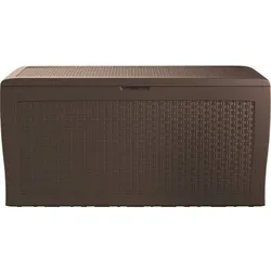 Samoa künstliche Rattan Garten Container 270L braun