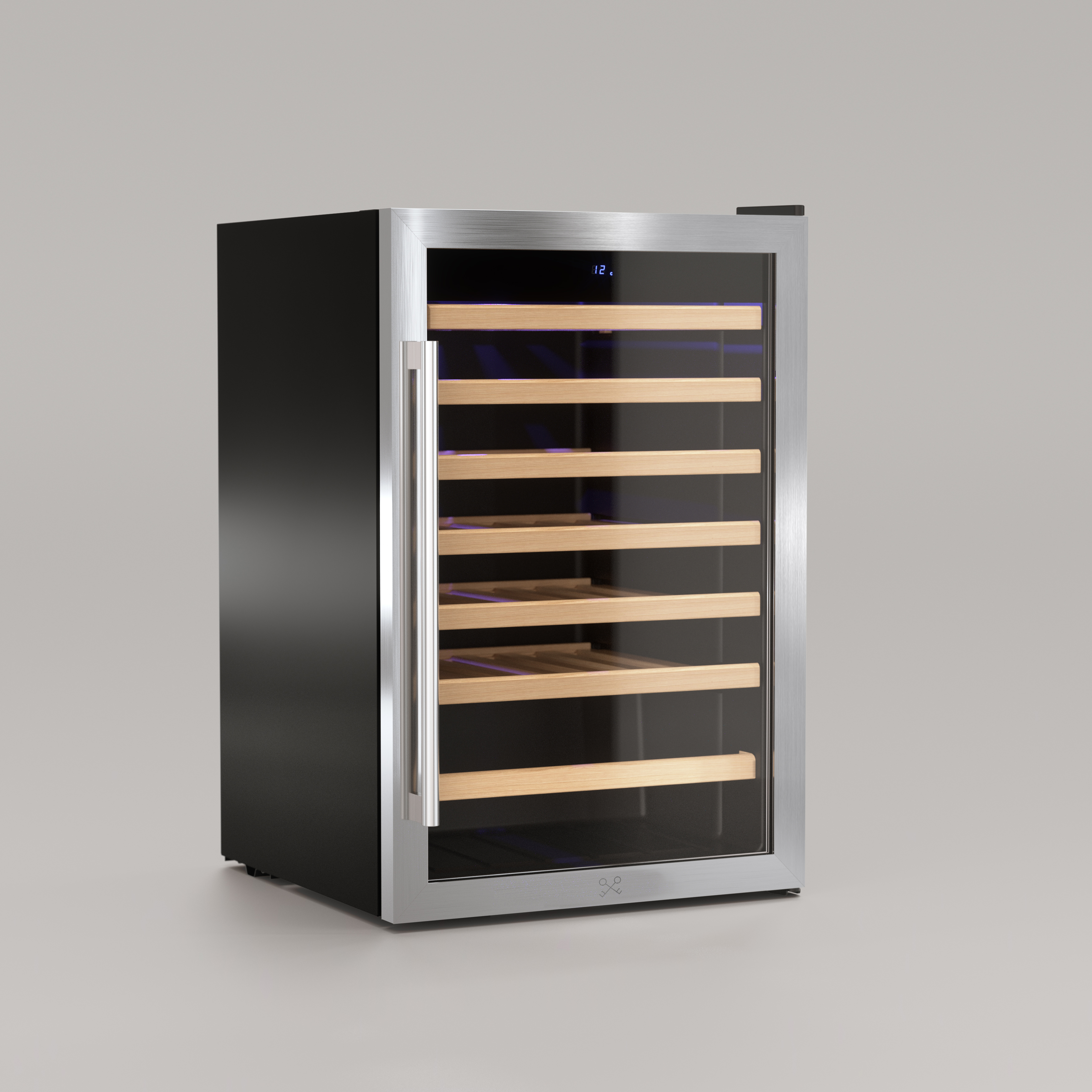 Weinkühlschrank Les Petits Champs 48 Flaschen - freistehend - 128 L - 5 bis 22°C - Stahl