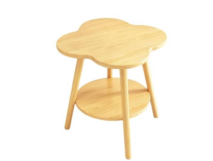 Schmaler Tisch Beistelltisch, Klein, Platzsparend, 2 Ebenen,Zuhause Bettseitentisch Ablage, Massive Holzbeine, Rustikaler Brauner Nachttisch für Wohnzimmer(#A,60*50CM)