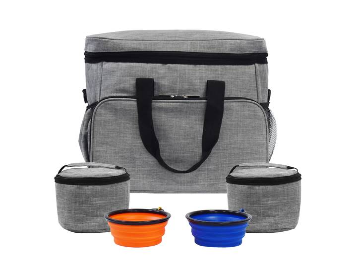 Reisetasche für Haustiere 37 x 23 x 31 cm grau