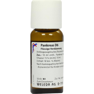 WELEDA AG PANKREAS D 6 Dilution 50 ml 02595546