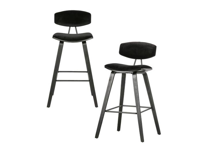 BARHOCKER-SET Senn Schwarz B: 42cm