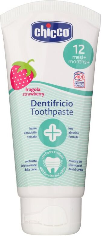 Chicco Oral Care Toothpaste dentifrice pour enfants saveur Strawberry 12 m+ 50 ml