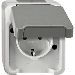 Merten SCHUKO-Steckdose lichtgrau MEG2301-8029