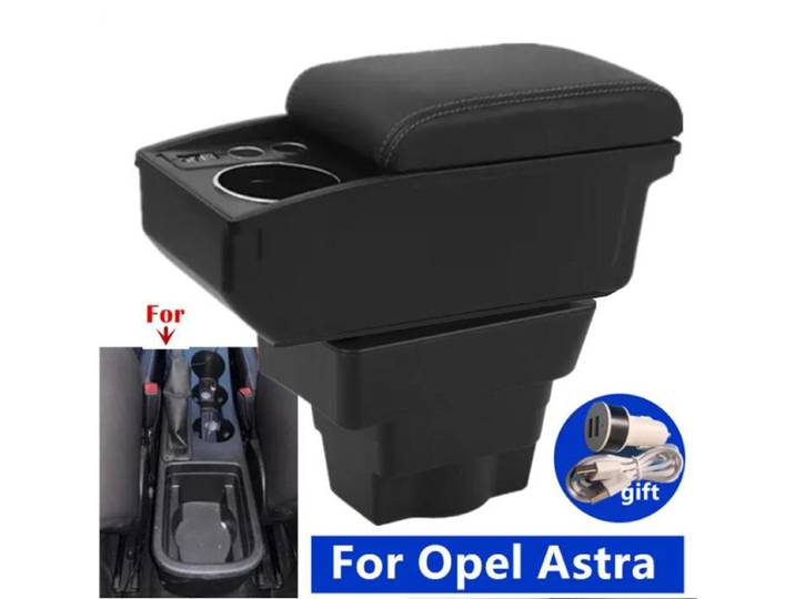 Boîte d'accoudoir pour Opel Astra, boîte de rangement pour accoudoir de voiture, porte-gobelet, accessoires de rénovation intérieurs dédiés pour voiture