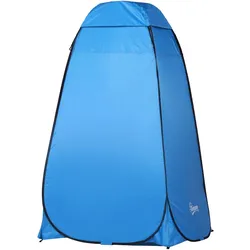 Outsunny Pop up Toilettenzelt Mobiles Camping Duschzelt Umkleidezelt mit Innentasche Blau 120 x 120 x 190 cm