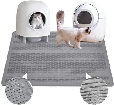 Inspired Finds Large Waterproof Silicone Pet Feeding And Litter Mat For Cats And Dogs 28.00x19.69in