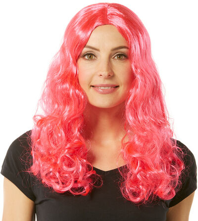 Lockenperücke "Lara", pink