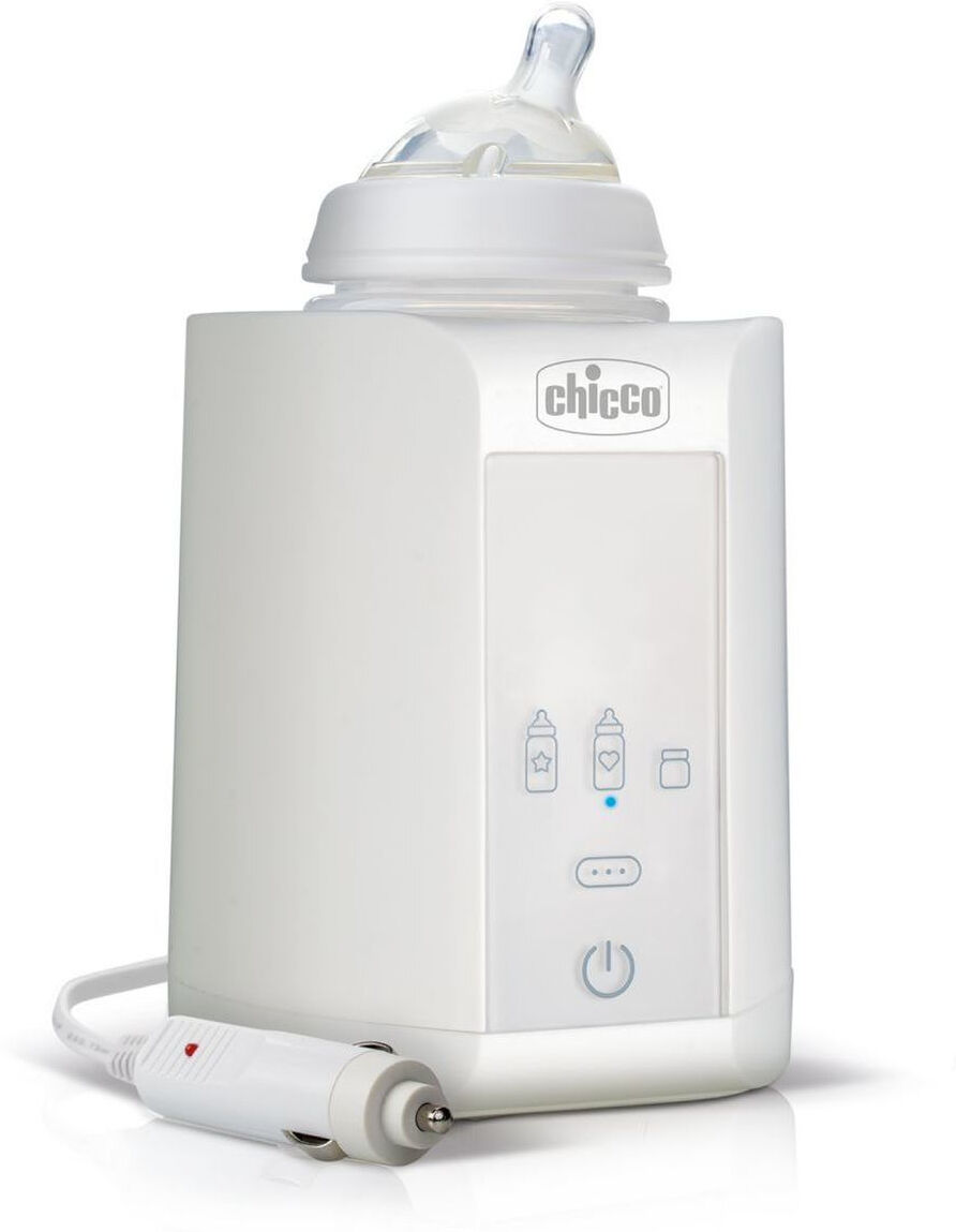 Chicco 00007389100000 Scaldabiberon Portatile Scaldapappa Da Viaggio Per Neonati Con 3 Programmi E Spegnimento Automatico Colore Bianco - 7389100000