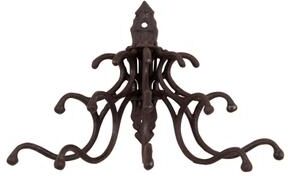 Storied Home Cast Iron Multi Hook Wall Hanger with 15 Hooks