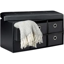 Relaxdays, Sitzbank, Sitzbank (76 cm)
