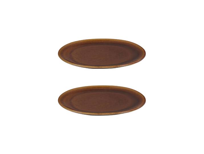 Serax - Assiette OUT OF LINES - Marron - Grès émaillé - Designer Uncharted